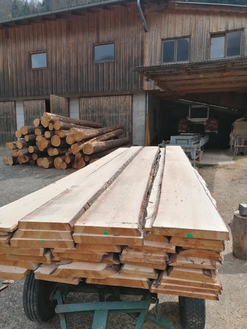 Geschnittene Bretter